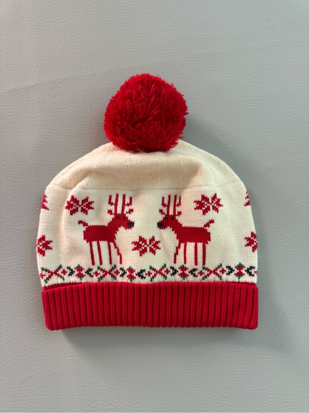 Hanna Andersson Dear Deer Knit Beanie Pom Pom Kids Adult XL - New without Tags